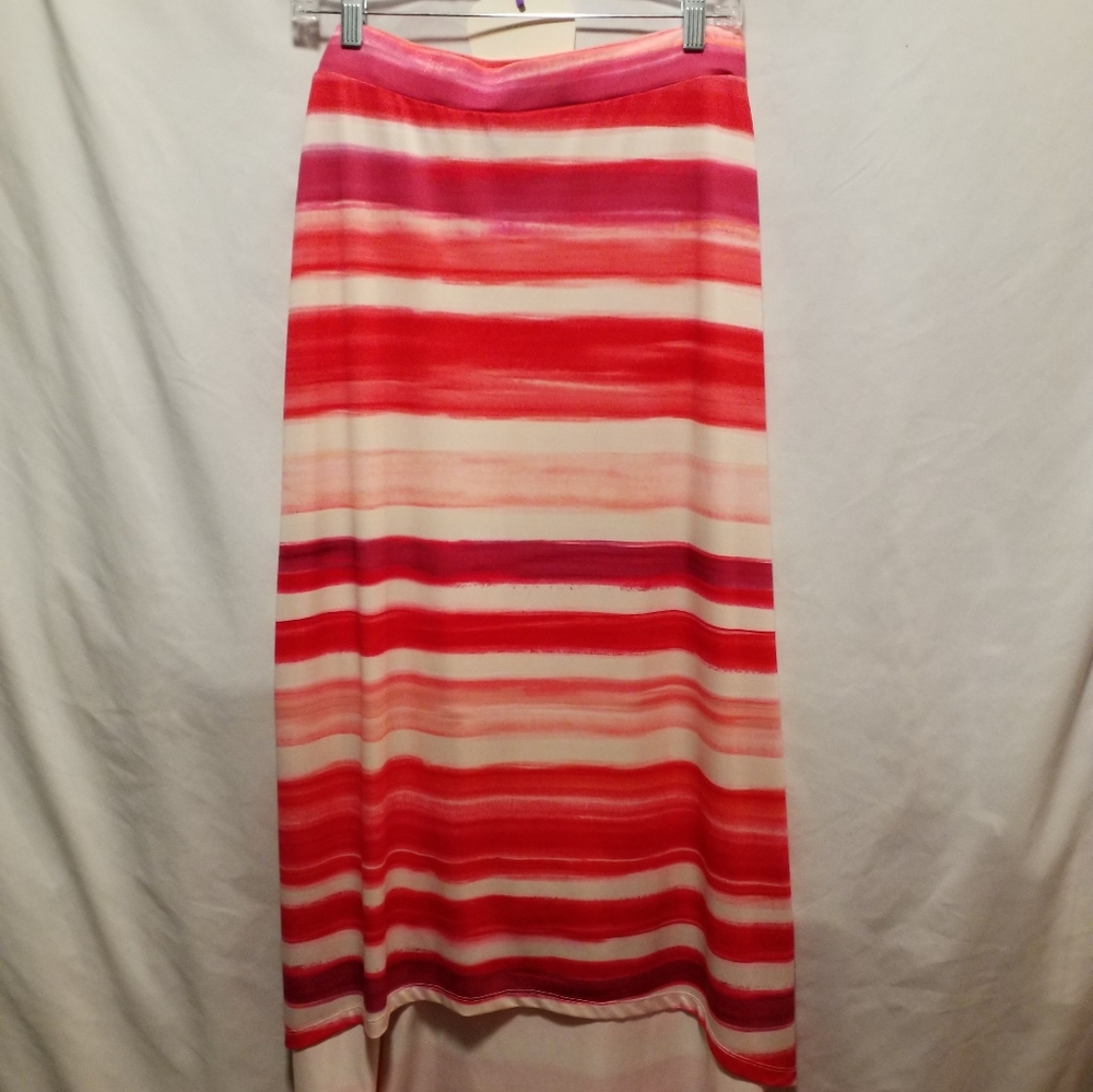 Hi-Lo stripe skirt